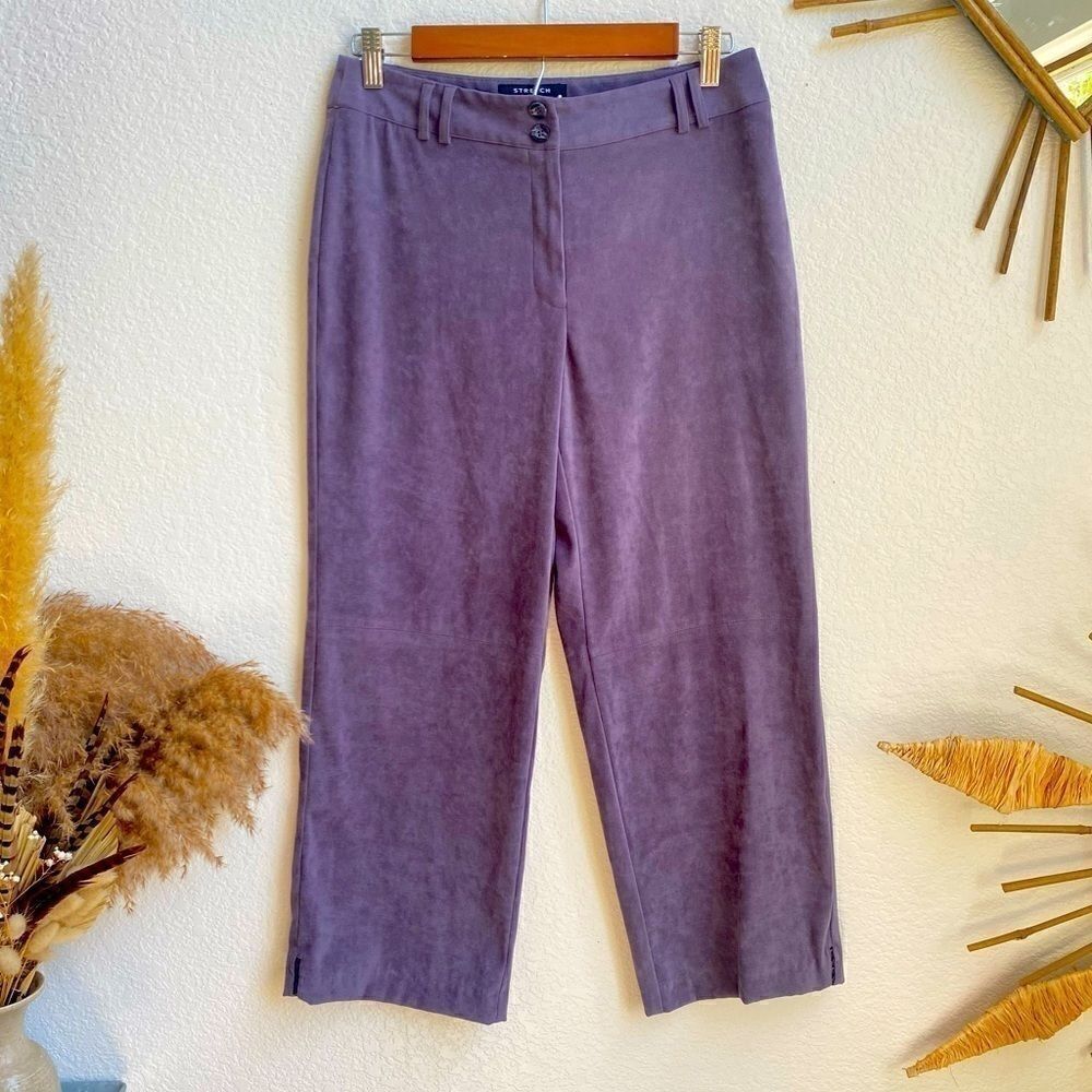 Norton Mcnaughton petite retro crop purple pants